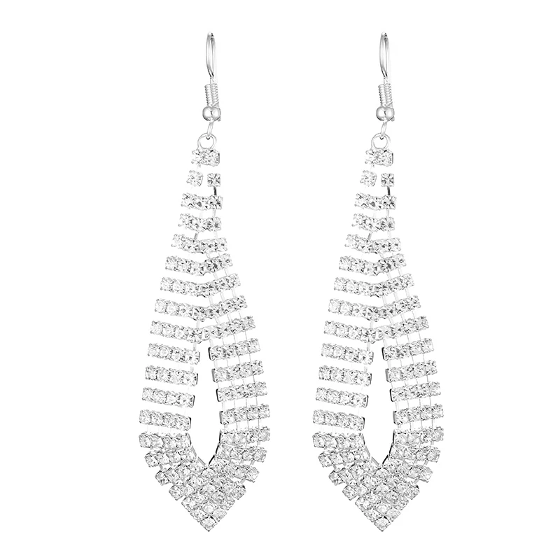 

Big, flashy earrings, bridal diamond earrings