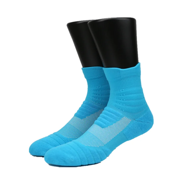 

OEM Fancy Colors Custom Logo Elite Athletic Compression Cushioned Running Crew Sports Basketball Player Socks, Customized