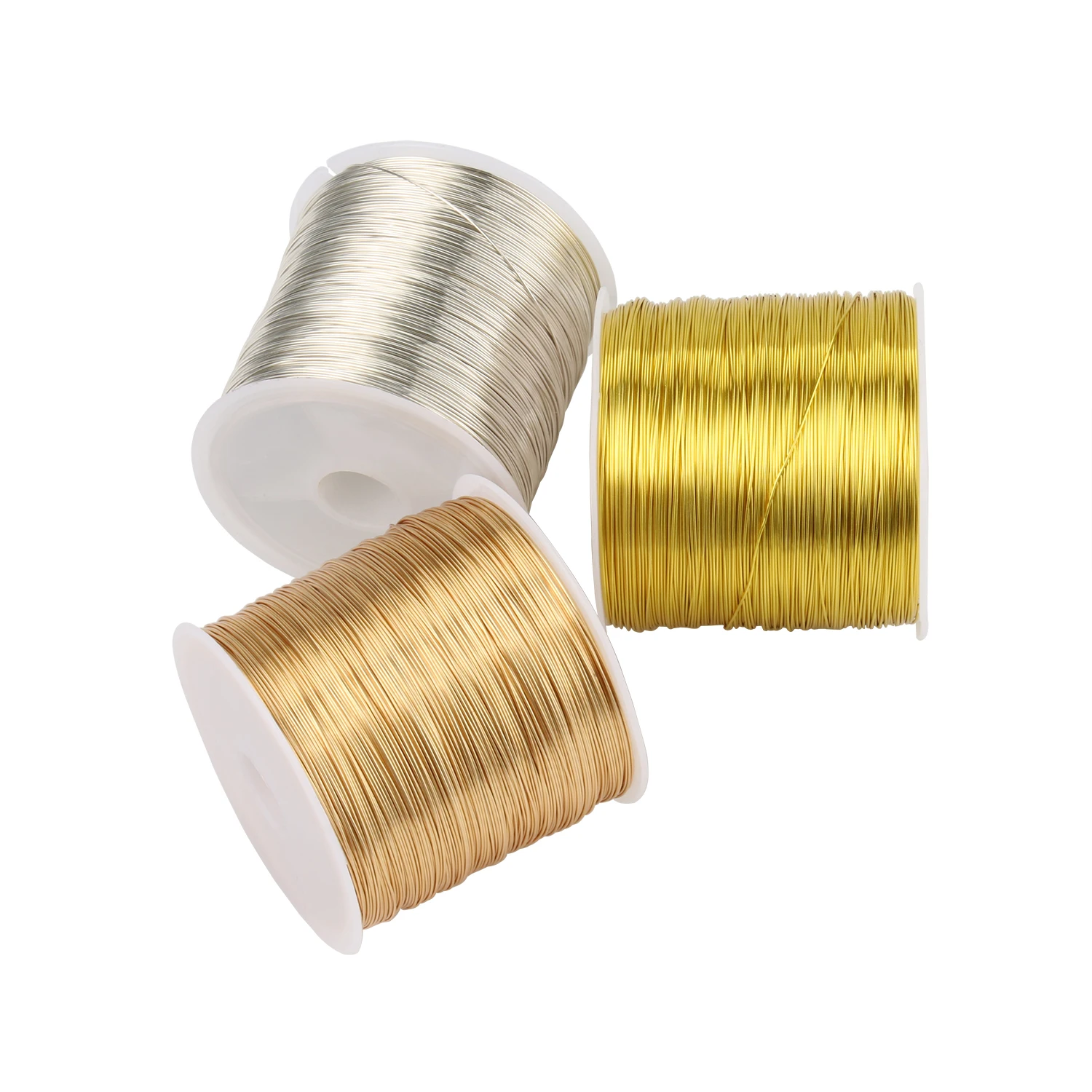 

Gold Silver Color Copper Wire Rope Thread Bead String Wire for DIY Necklace Bracelets Jewelry Bead Making