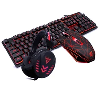 

Backlight LED Light Gaming Set with Keyboard Mouse Headset