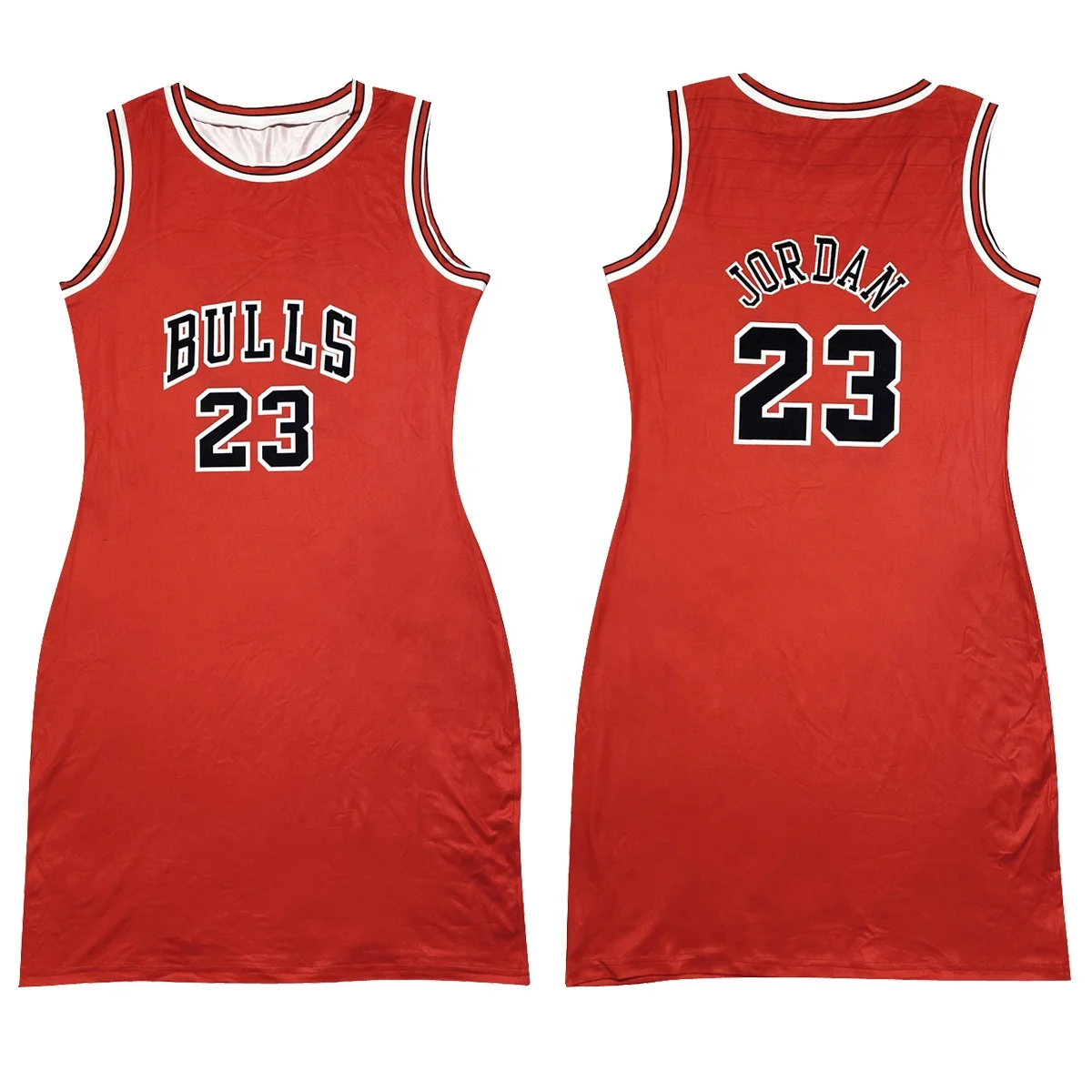 

2021 Women Sleevess Casual Patterned Casual Women Dresses Summer Women Sexy Basketball Suit