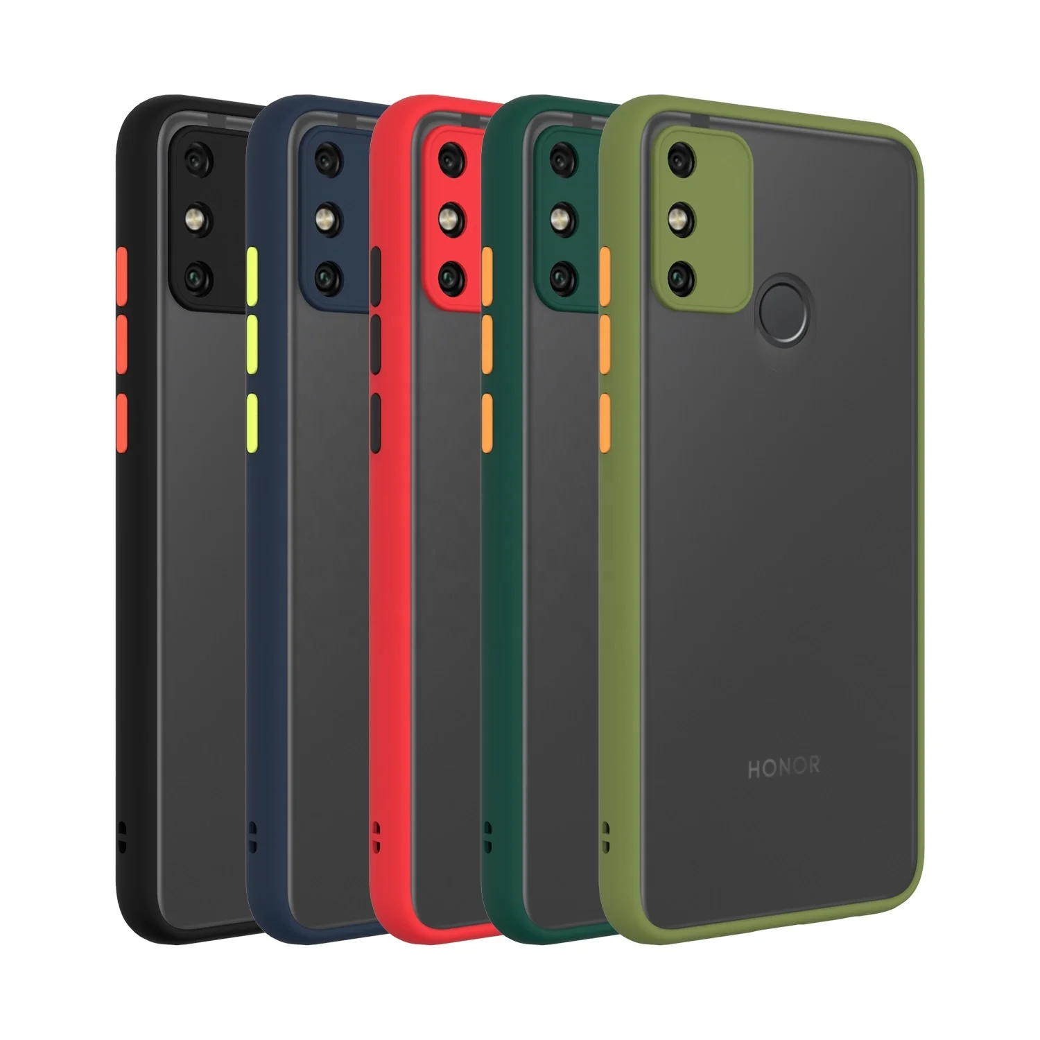 
Prevalent Smoke Matte Mobail Cover PC TPU Other Mobile Phone Accessories Case for Huawei Honor 9A 30 Pro 30S 20 X10 Max 5G Play4 