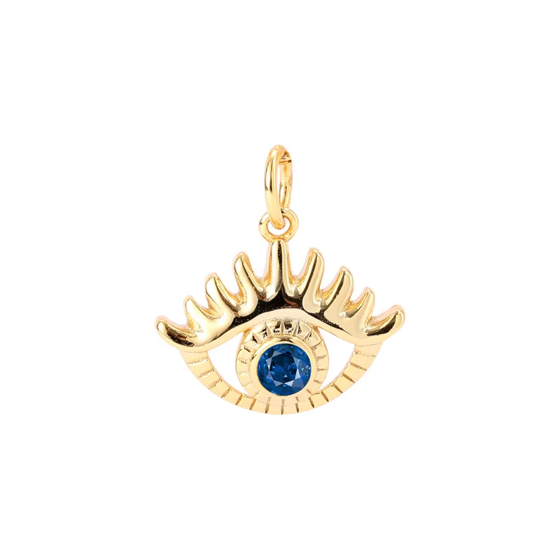 

Daidan Silver Pendant 925 Sterling Evil Eye Jewelry Blue Evil Eye Zircon Gold Plated Pendant