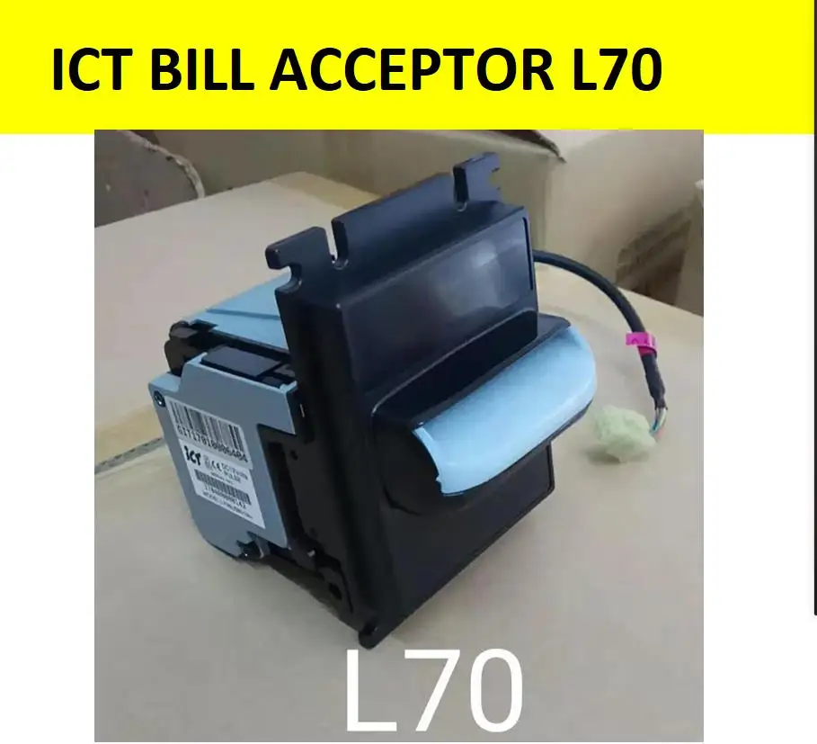 

ICT BILL ACCEPTOR L70 Game Machine Bill Acceptor tp70 for Vending Machine Banknote cash acceptor, Black