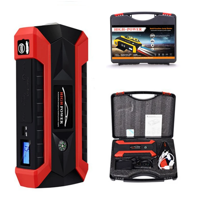 

Portable 12v 20000mAh Powerful Fast Car Battery Charger, Red, yellow, green