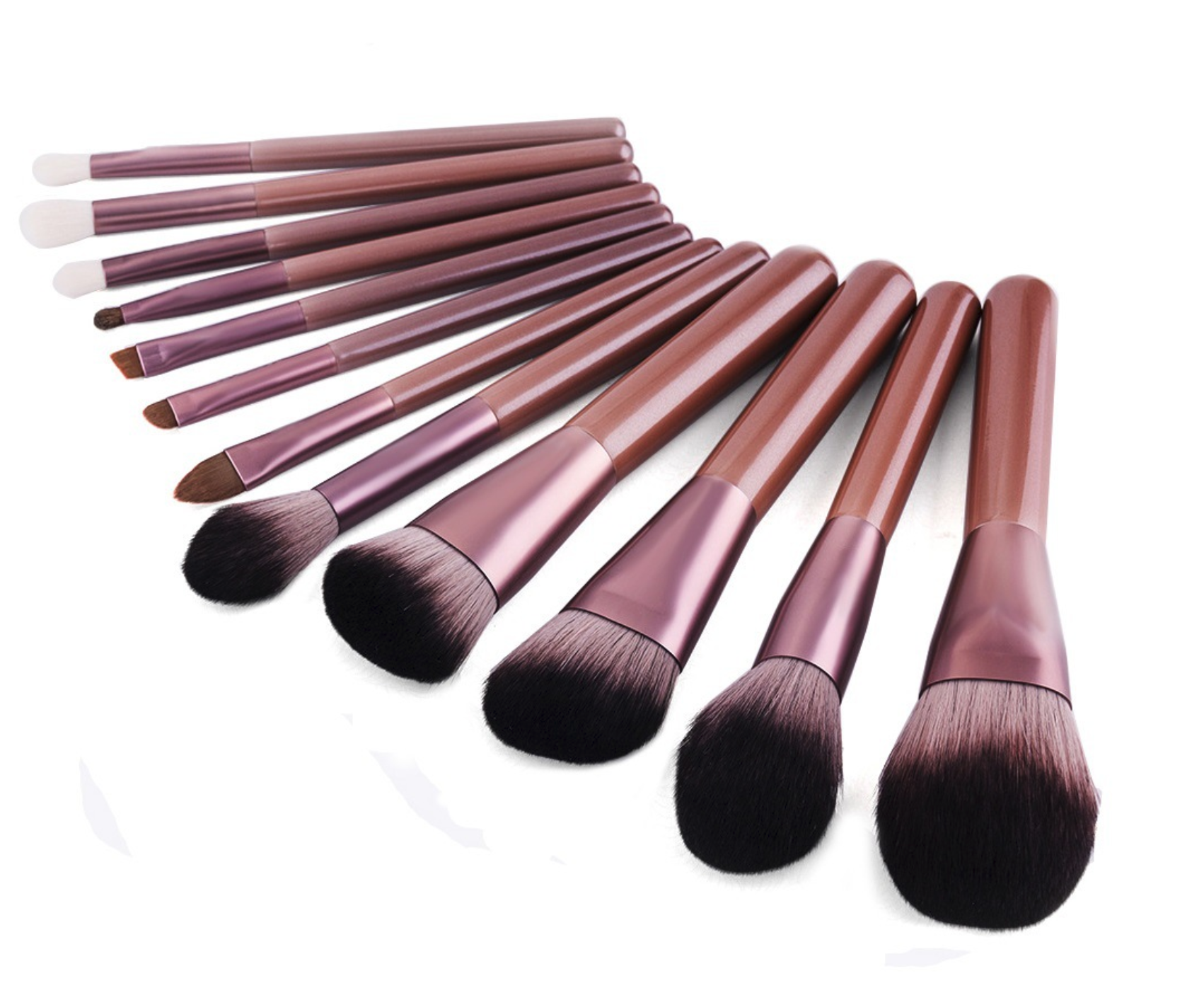 

12 pcs make up brush foundation set rose gold eye shadow kit makeup sets professional make-up brushes