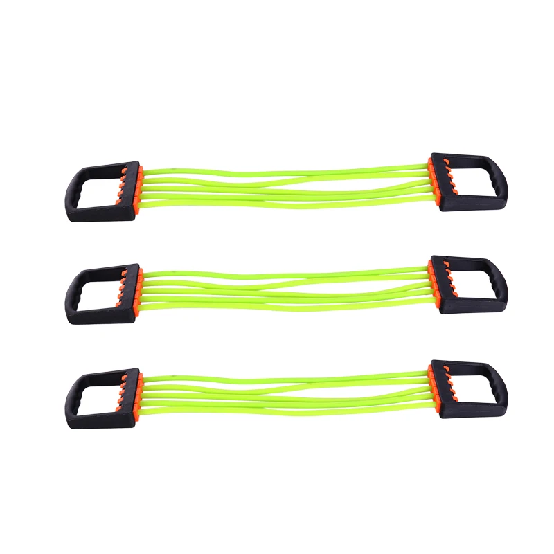 

2021 Vivanstar YG6406 TPE Resistant Chest Expander with 5 Tube Rubber Rope Resistance Band Exercise Tube