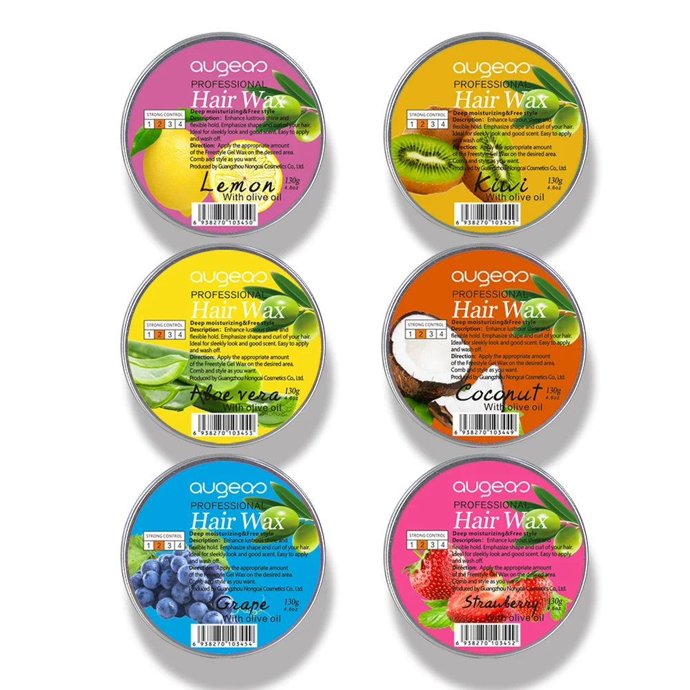 

China manufacturers elegance pomade gel styling edge control color hair wax for men