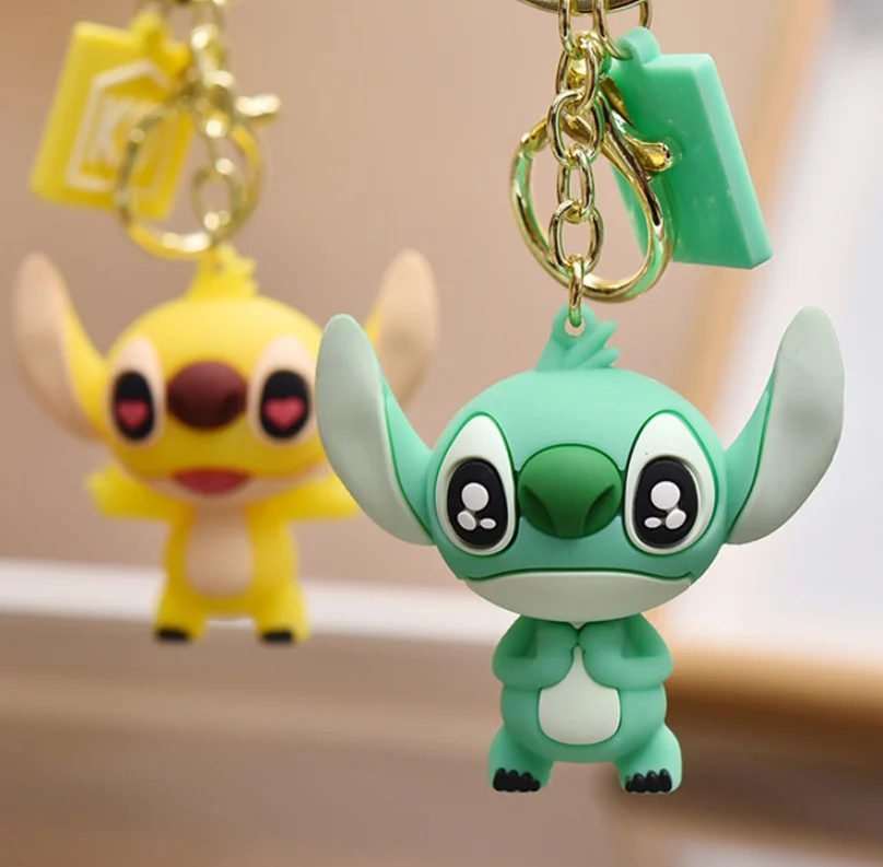 

Free Shipping Anime Toys doll Stitch Keychain Cartoon stitch Action Figure Gift for kids toy xmas christmas, Colorful