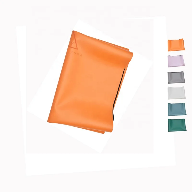 

Orange premium Non-slip lightweight viaje natural Rubber PU sports Fitness Wholesale Cojin del yoga Foldable Travel Yoga mat
