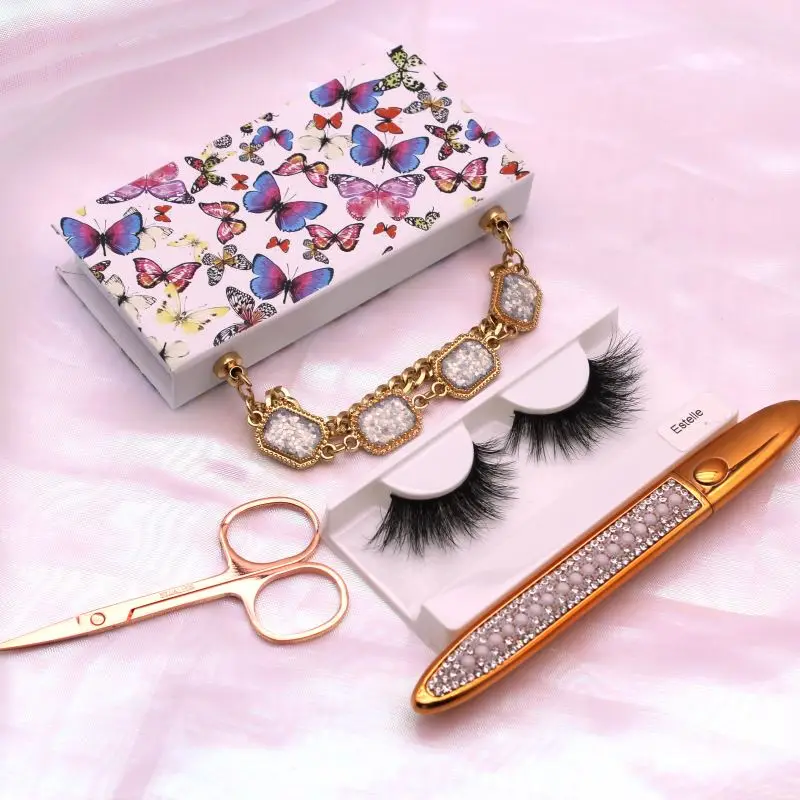 

2020 packaging box eyelash clear strip hair eyelashes mink 18mm, Natural black