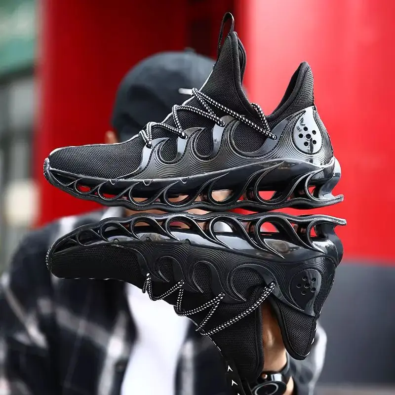 

Men Comfort Lace-up Jogging Shoes Sports Breathable Anti-slip Men Sneakers