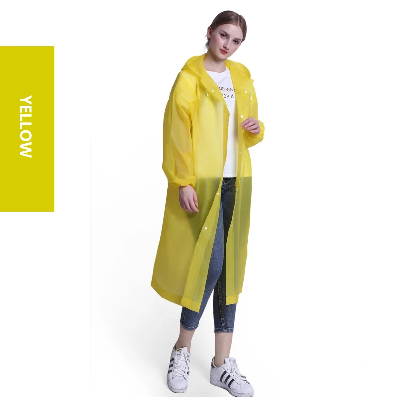 

Factory Outlet Yellow EVA rain coat