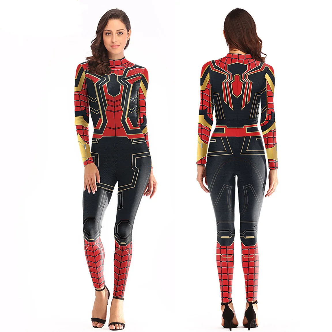 

Halloween Cosplay magic woman Spiderwoman2.0 plus size one-piece clothing adult stage wholesale, Picture shows