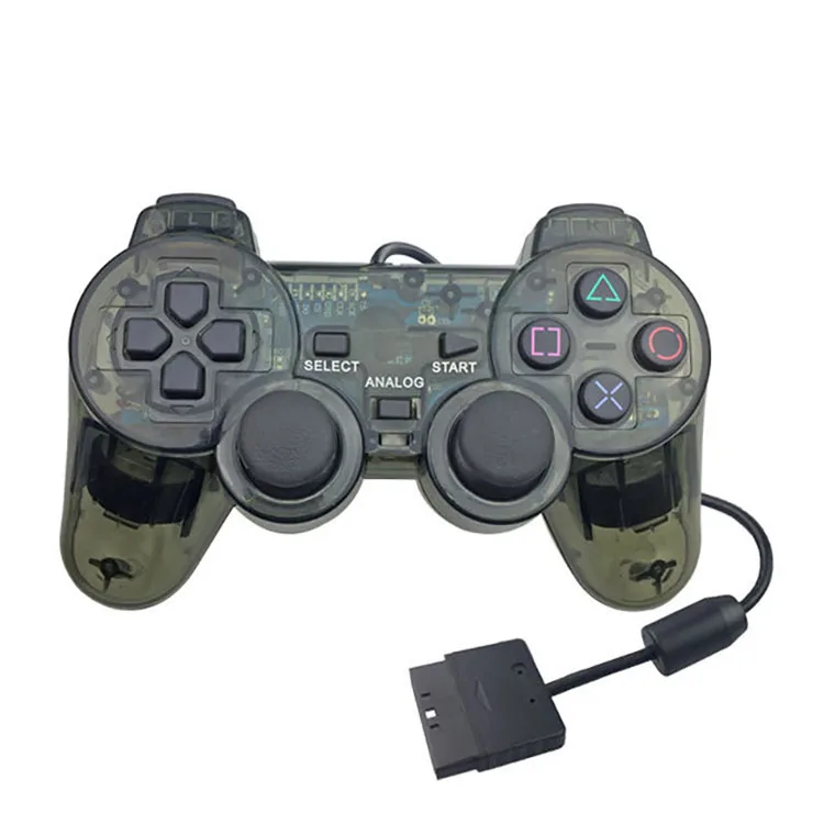 

Transparent Wired Game Joypad Joystick Controller Gamepad For Sony PS2 Playstation 2