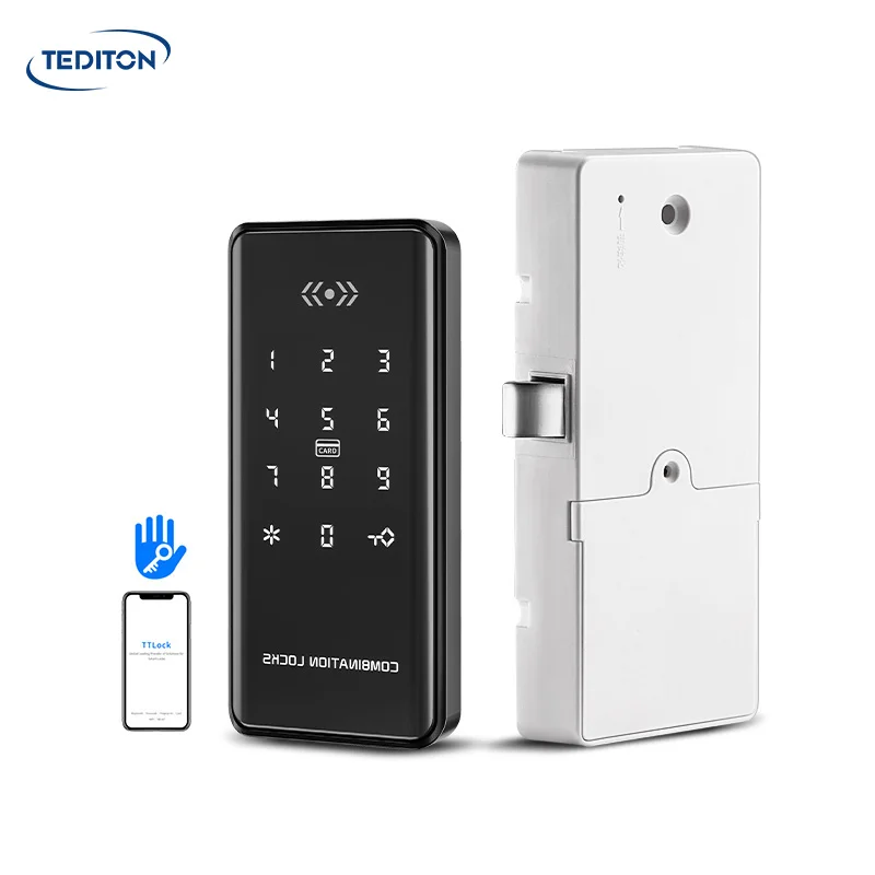 

Tediton High Quality Electric TTlock App Rfid Smart Cabinet Door Lock for Sauna Gym