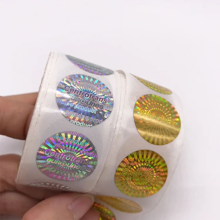 
China manufacturer waterproof hologram label round sticker logo stickers custom 