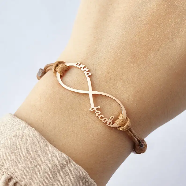 Mother Daughter Bracelet Wax Rope 
