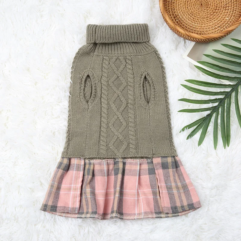 

Manufactory Wholesale High Quality Winter Dog Shirt Clothes Pet Dog Sweater Dress