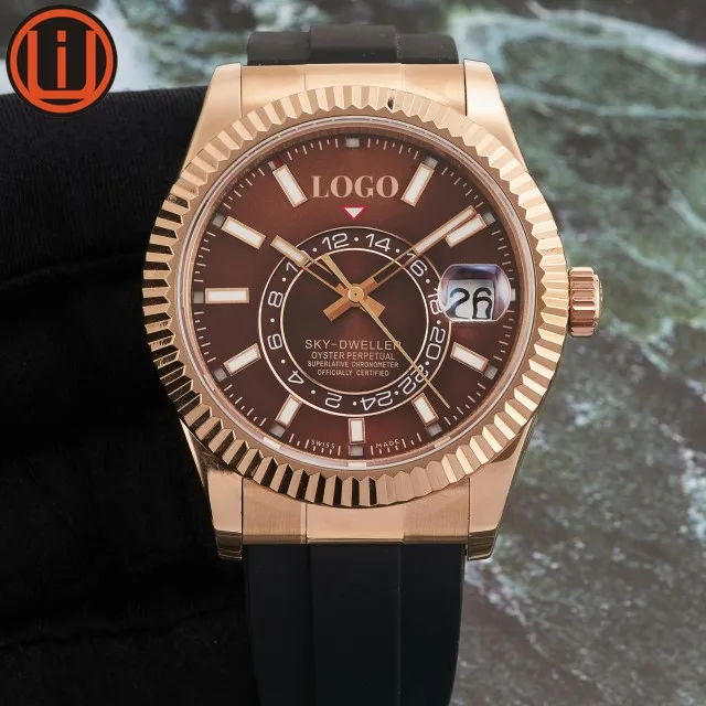 

Luxury Men Watch Sports Noob Factory 9001 Movement 904L Steel 326238 Sky Dweller Watch