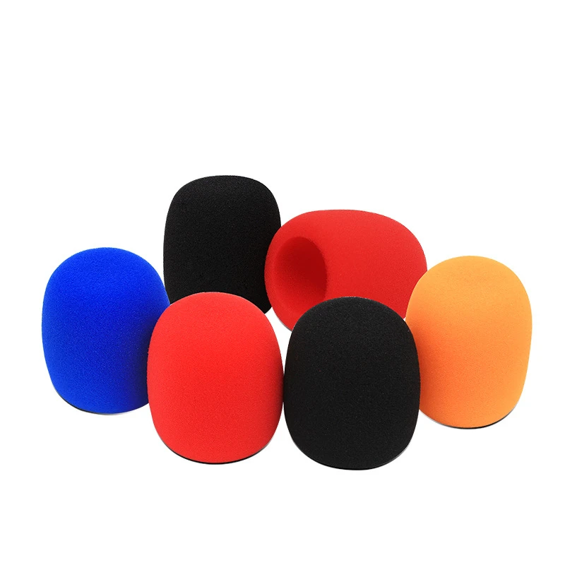 

Color High Density Sponge Windscreen Cover For Ordinary 50mm Handheld Microphone Church Speach 20"