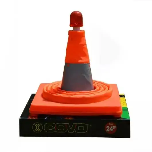 
LED Warning Light Universal Telescopic Traffic Cone Collapsible 