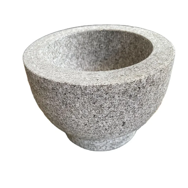 

Amazon Hot Stone Mortar and Pestle Set Solid Stone Grinder, Guacamole Bowl,Granite Mortar and Pestle