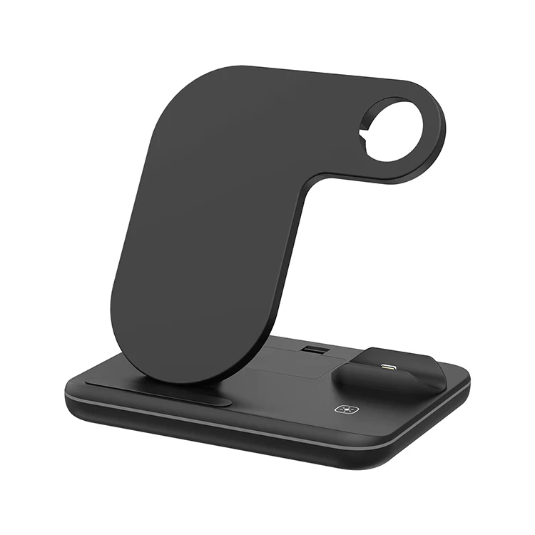 

china best wireless fast charger stand type c wireless charger 3 in 1 for moblie phone/smart watch/earphone
