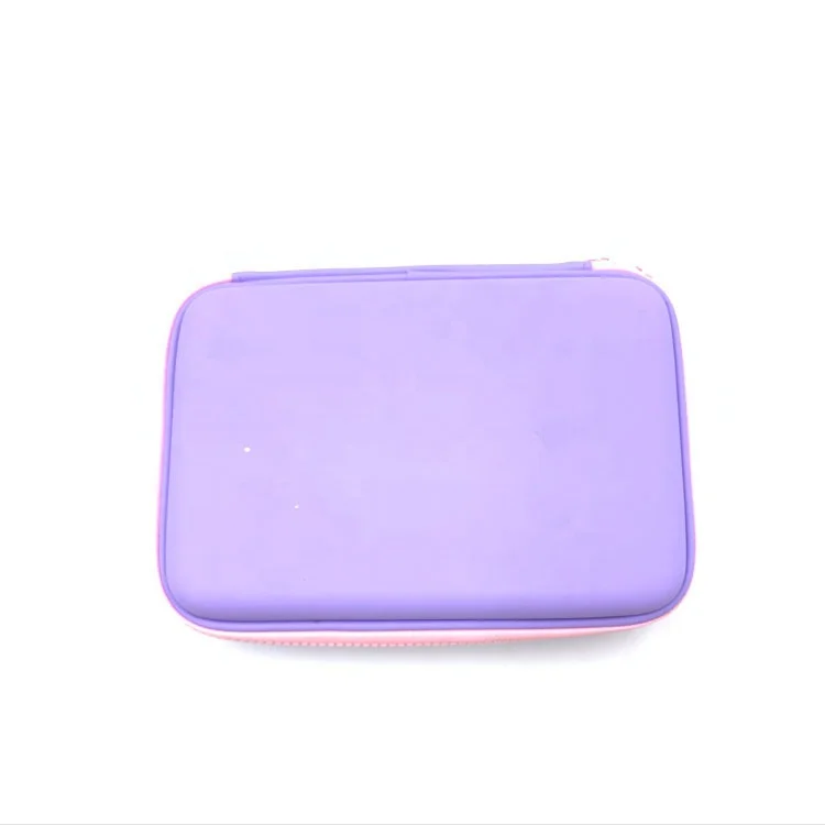 
Cute unicorn 3D Pattern Double Zipper EVA Smiggle Pencil Case For girls Custom Cartoon Pencil Box 