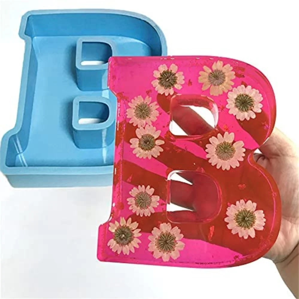 

6.7 In 26 English Letter Silicone Mould 3d Letter A To Z Diy Molds Resins For Silicone Mold