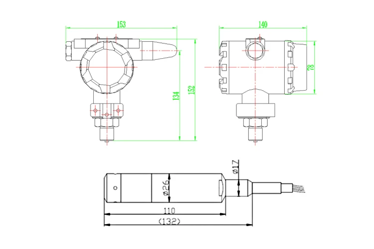 China manufacturer 3.6V battery powered 4-20ma wireless analog liquid level transmitter - ANKUX.COM