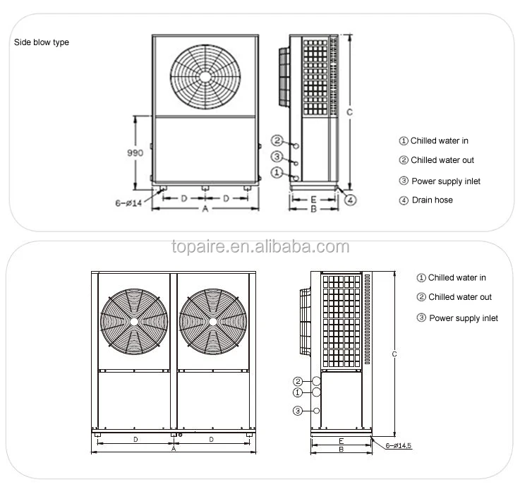 Air Cooled Water Chiller, 33kw, Axial, Scroll - detail 12
