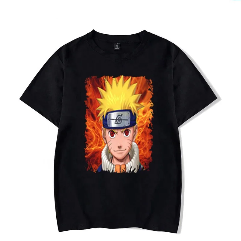 

New 2020 Anime 3D Naruto T Shirt Men Fashion Streetwear Hip Hop Harajuku 3D Print Naruto Men'S T Shirt Clothes Top, Picture shows