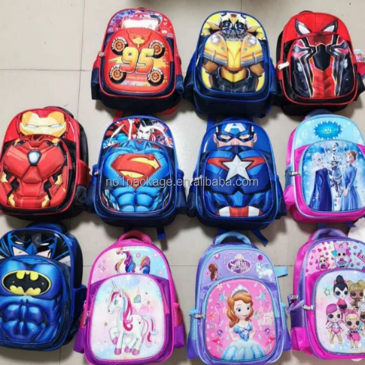 

3.7 Dollar Model YH-YJ006 Good Quality Unisex Kids Backpack Size 30x25x10 cm With Light Real Photos For fashion school bags