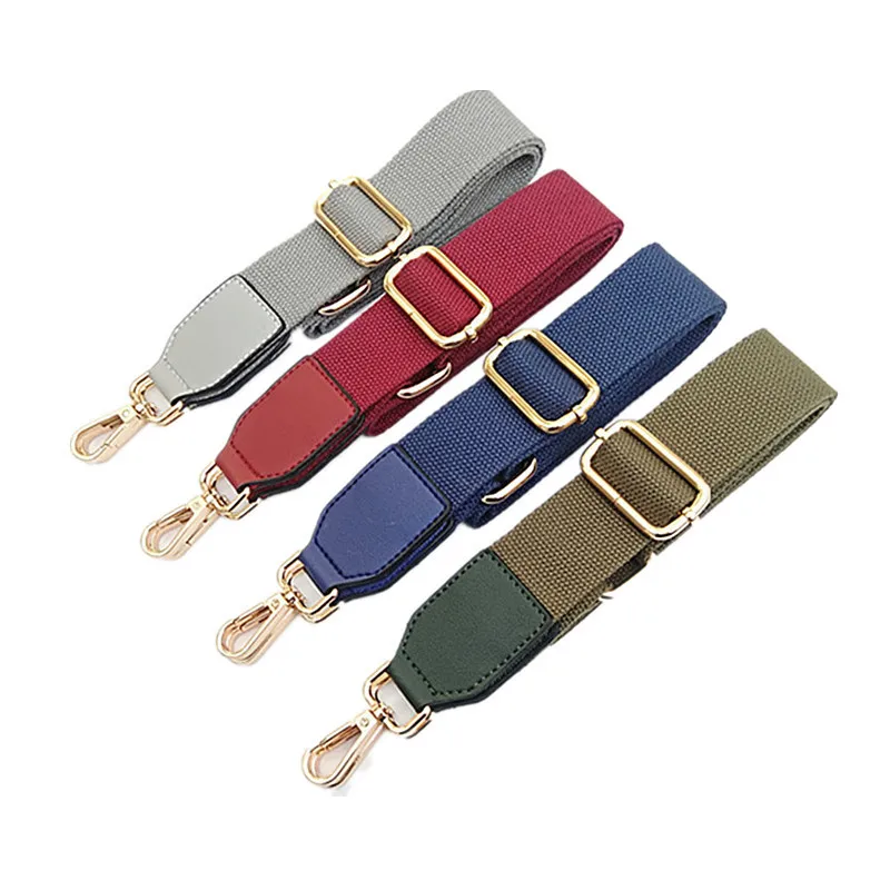 

2021 New canvas Adjustable Pure color wide Bag Strap Shoulder Replacement belt