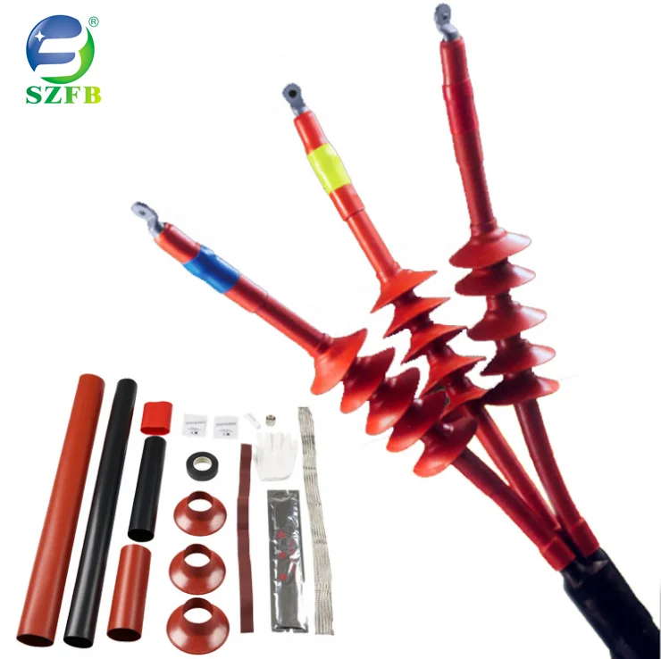 
SUZHOU FEIBO electricity insulation protection power cable accessories 26/35KV 3 cores outdoor heat shrink terminal 