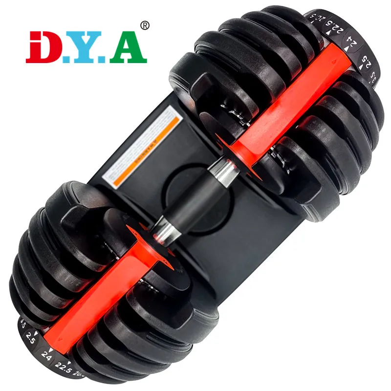 

IN STOCK Dumbbells 1090 Adjustable Dumbbell Handle 24kg 52.5lbs 40kg 90lbs Multi-function Gym Dumbbells Set, Balck/red