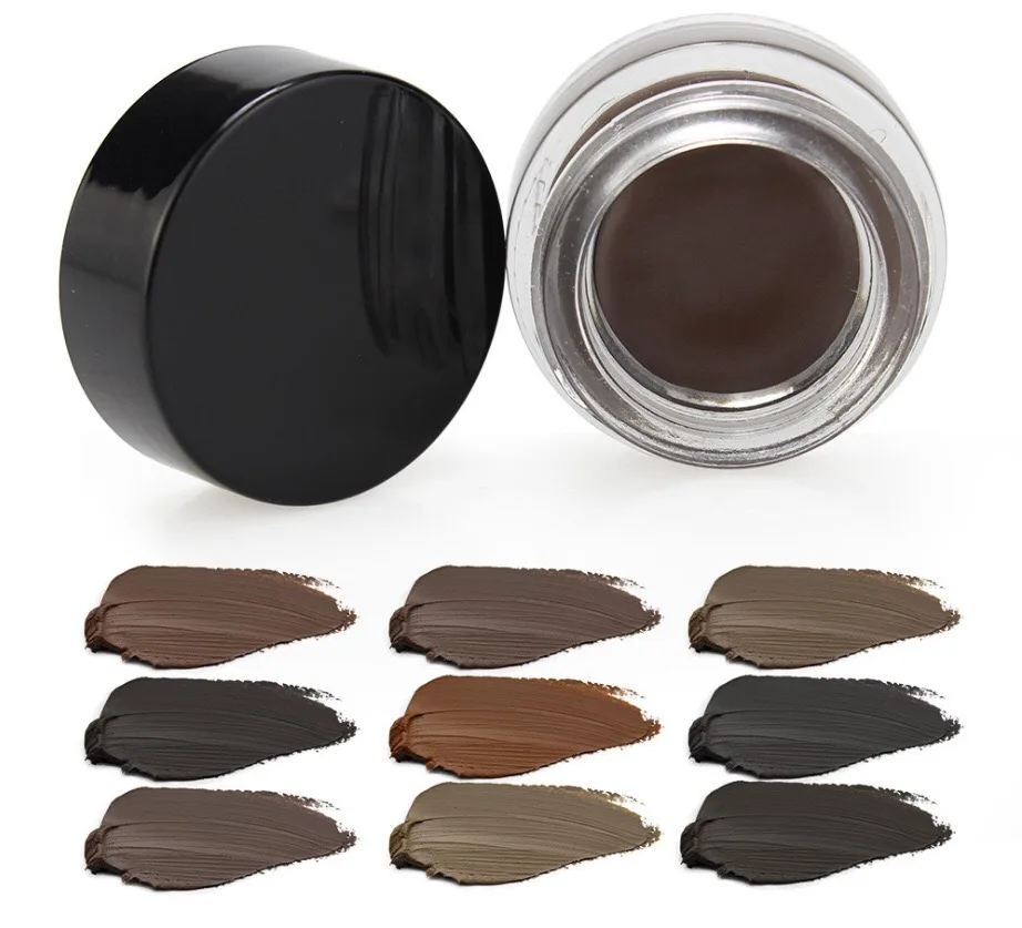

10 colors eyebrow pomade Private label makeup eyebrow pomade gel waterproof brow pomade