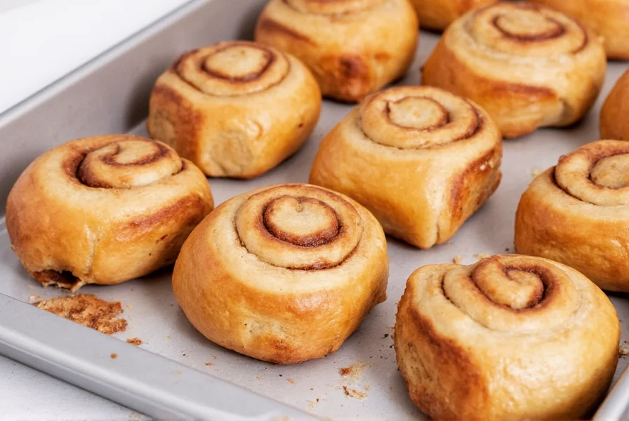 Variety of sticky cinnamon bun variations including gluten-free and vegan options