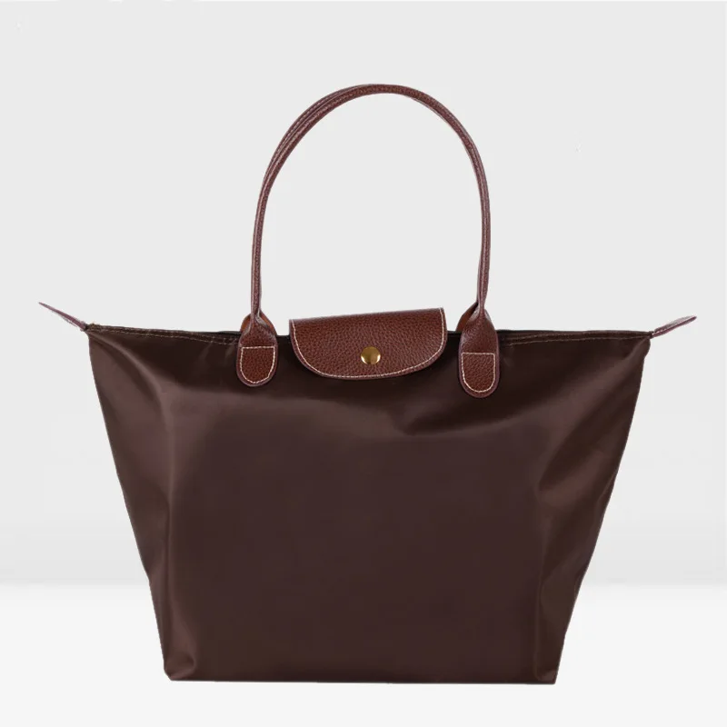 

fashion bags women's waterproof nylon shoulder bag holesale for sports and gym shopping bag in stock