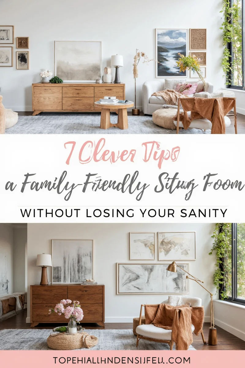 7 clever tips for setting up a family friendly sitting room without losing your sanity