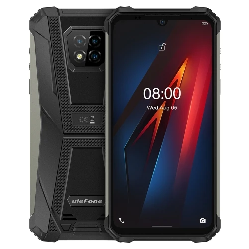 

Waterproof Ulefone Armor 8 4GB 64GB Face ID Fingerprint Id 5580mAh Triple Back Cameras 6.1inch Android 10.0 4G Rugged Phone