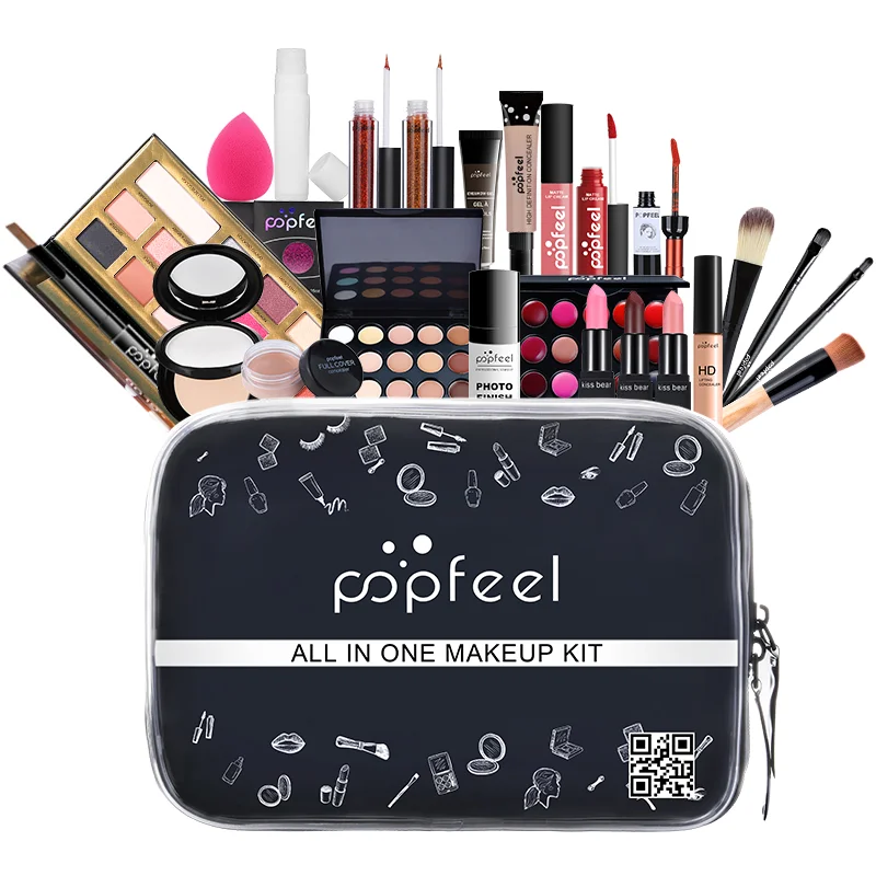 

2021 Popular Women Make Up Cosmetics Kit Complete Makeup Artist Full Makeup Kit 1 Set Professionals Bag Makeup Full Sets