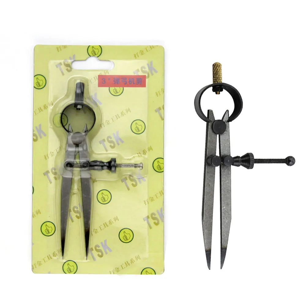 

Wholesale Jewelry Tools Wax Sculpture Spring Divider Circle Planning Line Machine Cutting Drawing Spring Protractor Calipers