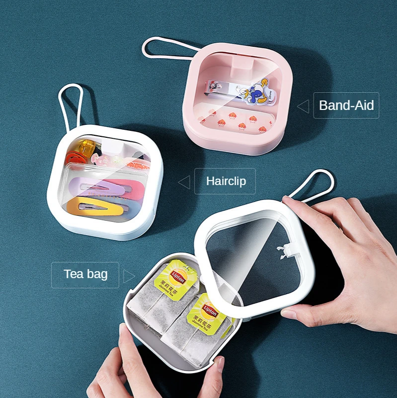 

Storage box portable pocket debris sorting multi-function push-push desktop hairpin jewelry box