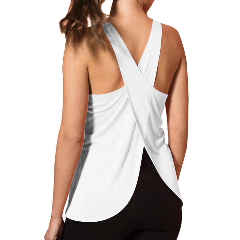 

2021 Casual fashion womens white tank top customization women ribbed silk tank tops