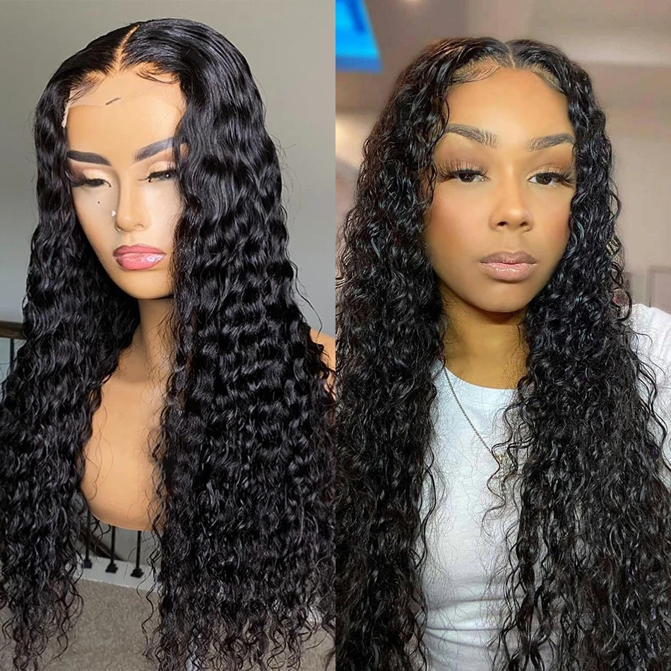

Borui Hair Cuticle Aligned Raw Virgin Indian Hair Pre-plucked Guleless Wig Deep Wave 13x4 Lace Frontal Wig Bleached Knots