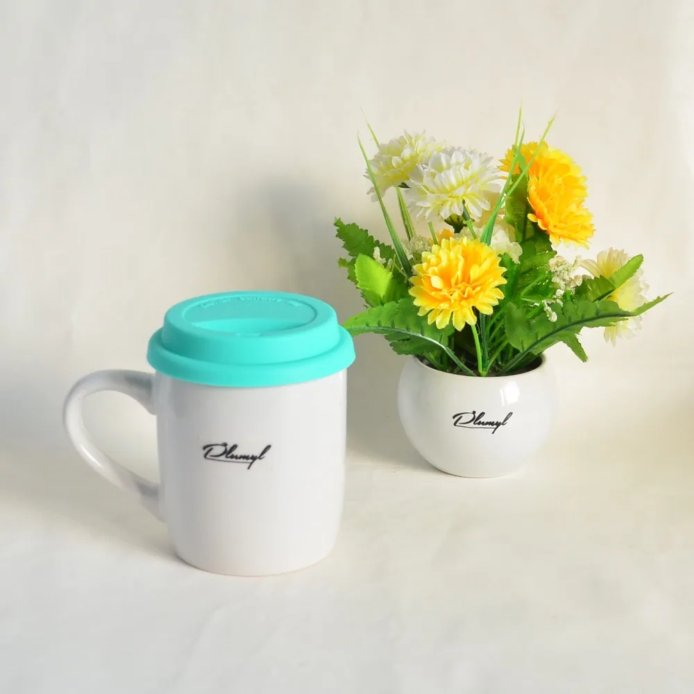 

Mikenda Soft Silicone lids for mugs ,coffee mugs Sealing cup ,sealing cover for coffee cup Ceramic mugs lids with handle