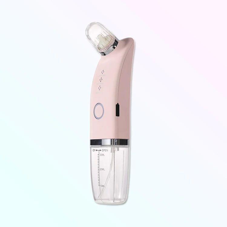 

home use skin pore vacuum blackhead remover diamond handheld hydrodermabrasion machine for skin care, White/pink/green