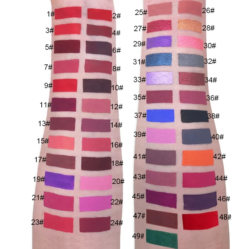 Waterproof matte liquid lipstick private label 41 colors